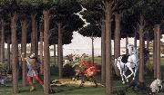 Sandro Botticelli Novella di Nastagio degli onesti (mk36) USA oil painting reproduction